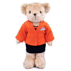JetStar female cabin crew teddy bear