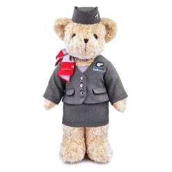 Asiana Airlines female cabin crew teddy bear