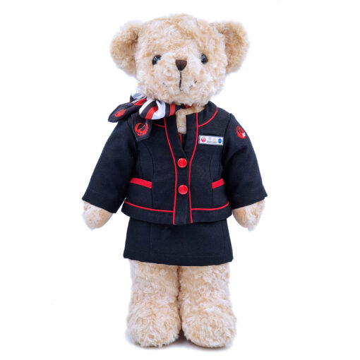 Japan Airlines feamale cabin crew new uniform 2020 teddy bear