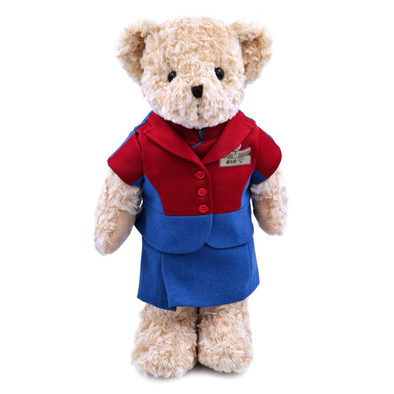 Qatar Airways female cabin crew teddy bear