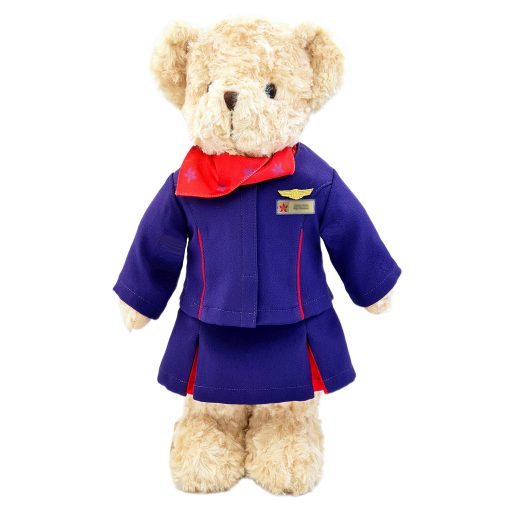 Hong Kong Airlines female cabin crew teddy bear