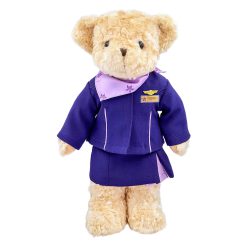 Hong-Kong-Airlines-female-cabin-crew-teddy-bear-purser