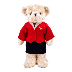 cathay pacific flight leader cabin crew teddy bear