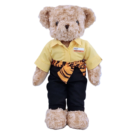 tiger air female cabin crew teddy bear