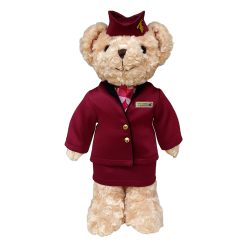 Qatar Airways female cabin crew teddy bear