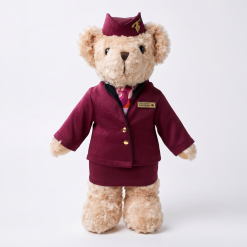 Qatar Airways cabin crew teddy bear